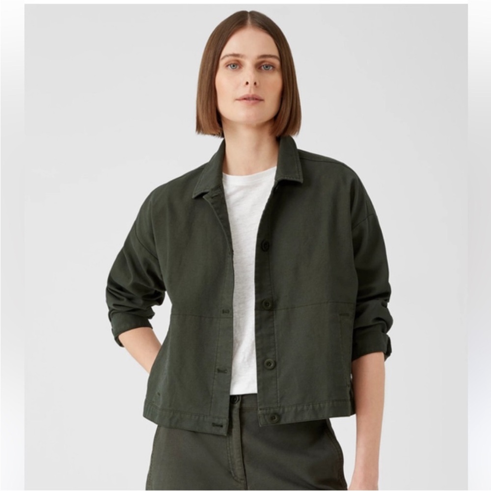 Eileen Fisher Seaweed Jacket EUC